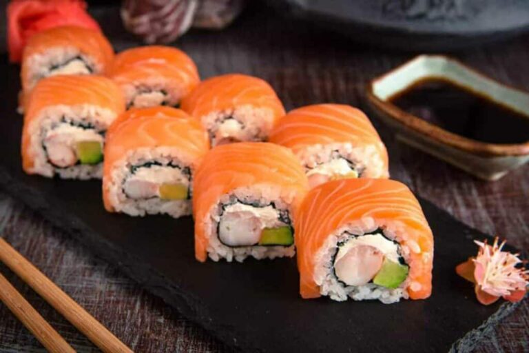 salmon wrapped sushi order nyt