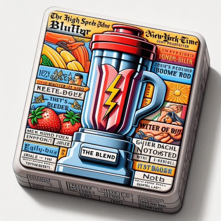 The high speed blender button nyt A Blend of Power in The New York Times Crossword