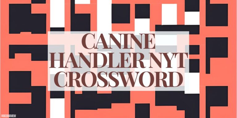 canine handler nyt crossword