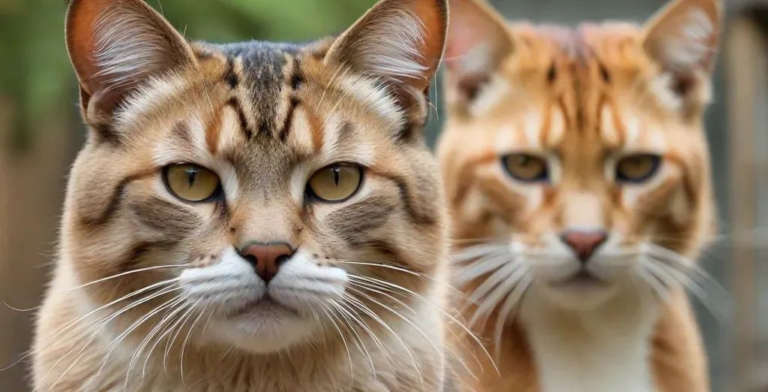 crossbreed of two zoo cats