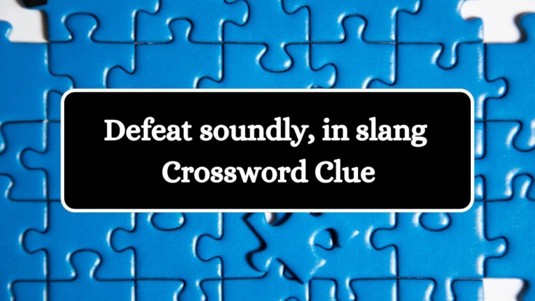 defeat soundly in slang nyt