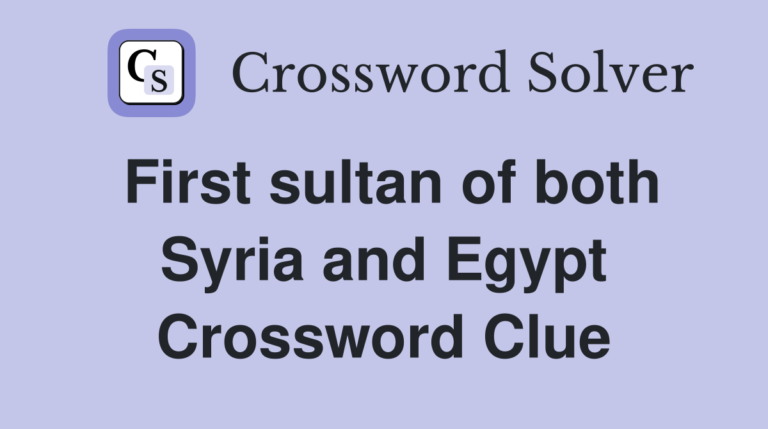 first sultan of syria and egypt nyt