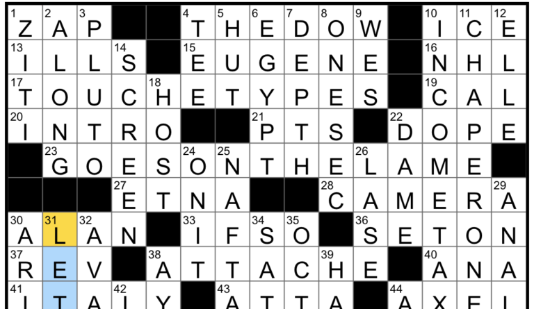 fivesomes nyt crossword