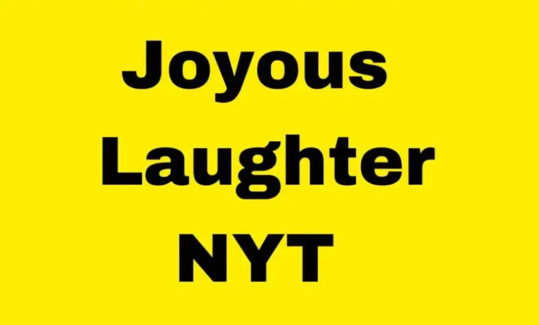 joyous laughter nyt crossword