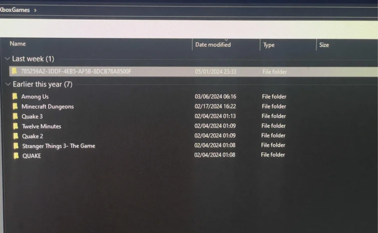 xboxgames folder